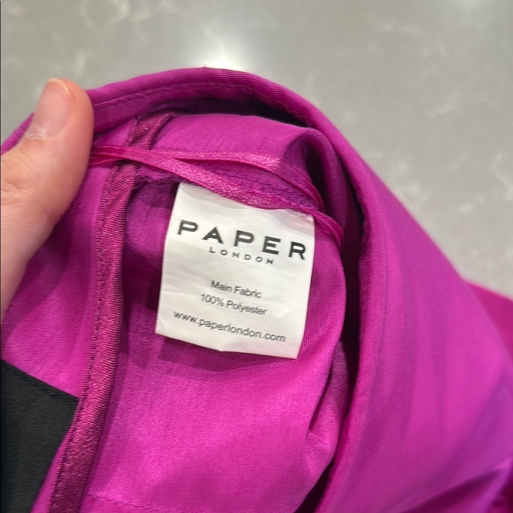 Fuchsia High Waist Women's Shorts by Paper London - Picture 5 of 7